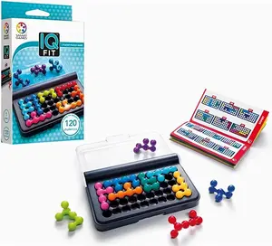 IQ Fit 3D Series, Travel Game for Kids and Adults, Cognitive Skill-Building Brain Game - Brain Teaser for Ages 6 & Up, 120 Challenges in Travel-Friendly Case
