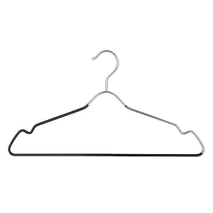 Pack of 48 Heavy Duty Metal Hangers with Shoulder Notch - Stainless Steel Wire Clothes Hangers, Ultra-Thin, Non-Slip, Space-Saving Design for Coats, Shirts, Dresses - Perfect for Closets and Wardrobes Hanging Organiser