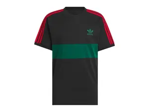 adidas 3-Stripes Panel Tee Black/Collegiate Green (men) by StockX