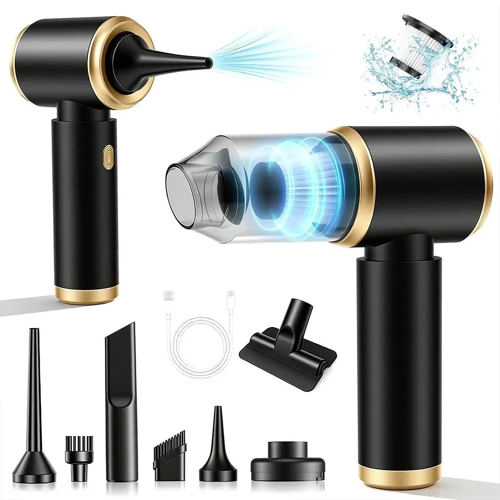 GoVivid Cordless Handheld Vacuum Cleaner - 4-in-1 Portable Car Vacuum & Air Duster, High Power, Rechargeable for Home, Car & Pet Hair