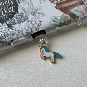 Dust Plug Charm Unicorn for USB-C Port Devices Kindle Phone iPhone E-Reader