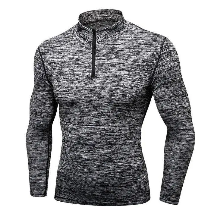 Fitness Collar Sweater - Premium Polyester Blend, Breathable Comfort, Elevated Collar Design, Versatile Layering, Durable Construction, Stylish and Functional for Active Lifestyle