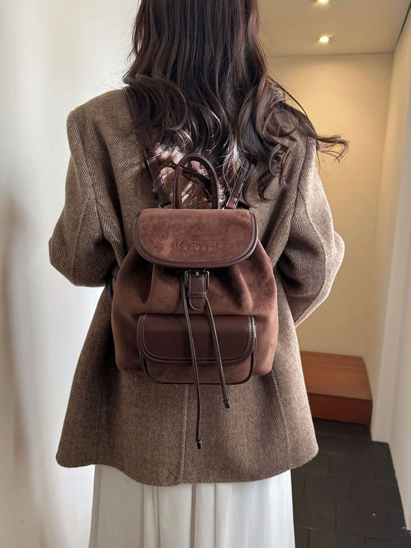Vintage Korean Style Backpack, Casual Fashion Student Bag, Versatile Commuter Backpack, New Design, Perfect for Daily Use, Modern Backpack, Multifunctional Backpack, Trendy Backpack, Stylish Casual Daypack