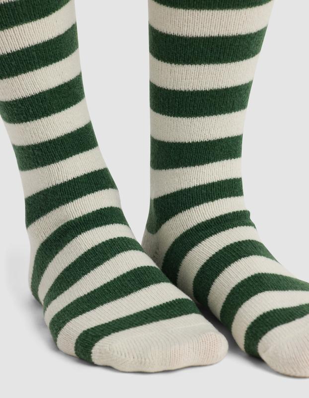 The Striped Plush Lounge Sock - Last Chance