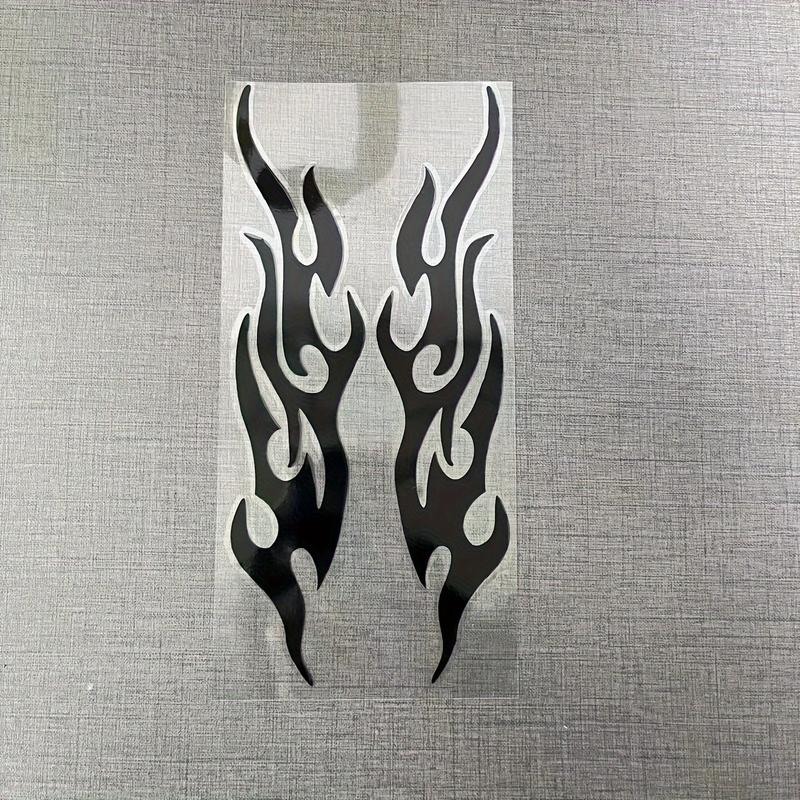 Car Sticker Modified Flame Car Stickers Bumper Hood Rearview Mirror Head Cover Stickers Cover Scratches Motorcycle Decals