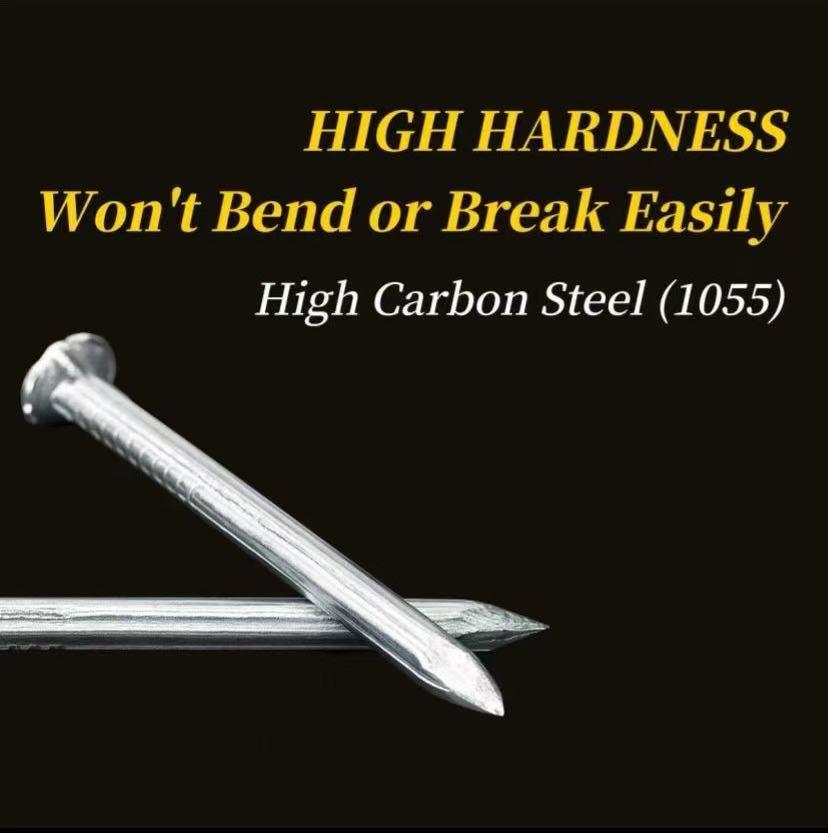 Galvanized Concrete Set 300PC for PictureHanging and Carpentry Use on Drywall and Pinein 3 Sizes Self-Drilling Stainless