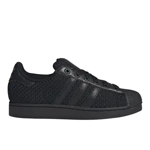 adidas Mens Superstar Ii Lace Up Sneakers Shoes Casual - Black