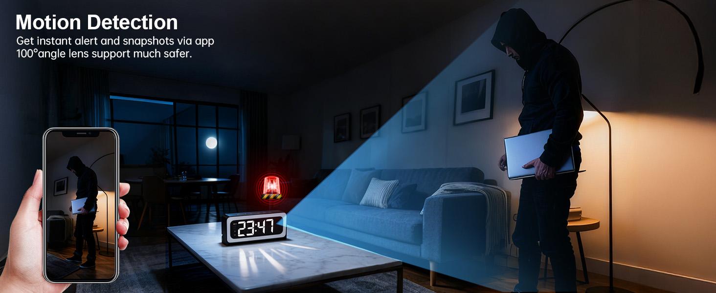 Smart Alarm  Security Camera with Dual-Band WiFi (2.4GHz & 5GHz) | Real-Time Home Security Monitoring System
