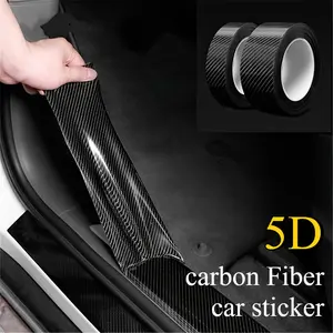 1roll Upgrade Your Car's Look with this Waterproof 5D Carbon Fiber Roll Window Sticker!