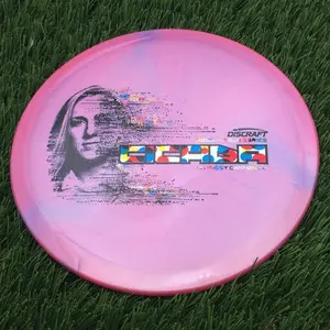 Discraft Special Blend Titanium Metallic Big Z Pearl Cicada with 2026 Missy Gannon Tour Series Stamp - 177.6g - Fuschia Purple