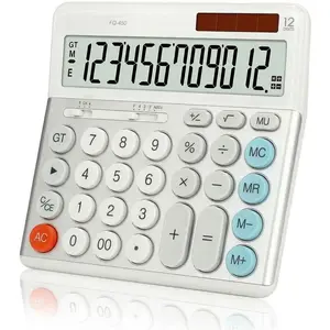 Desktop Calculator  Display 12-Digit Big Buttons Accounting Calculators  & Solar for Office Business (FQ-450 )