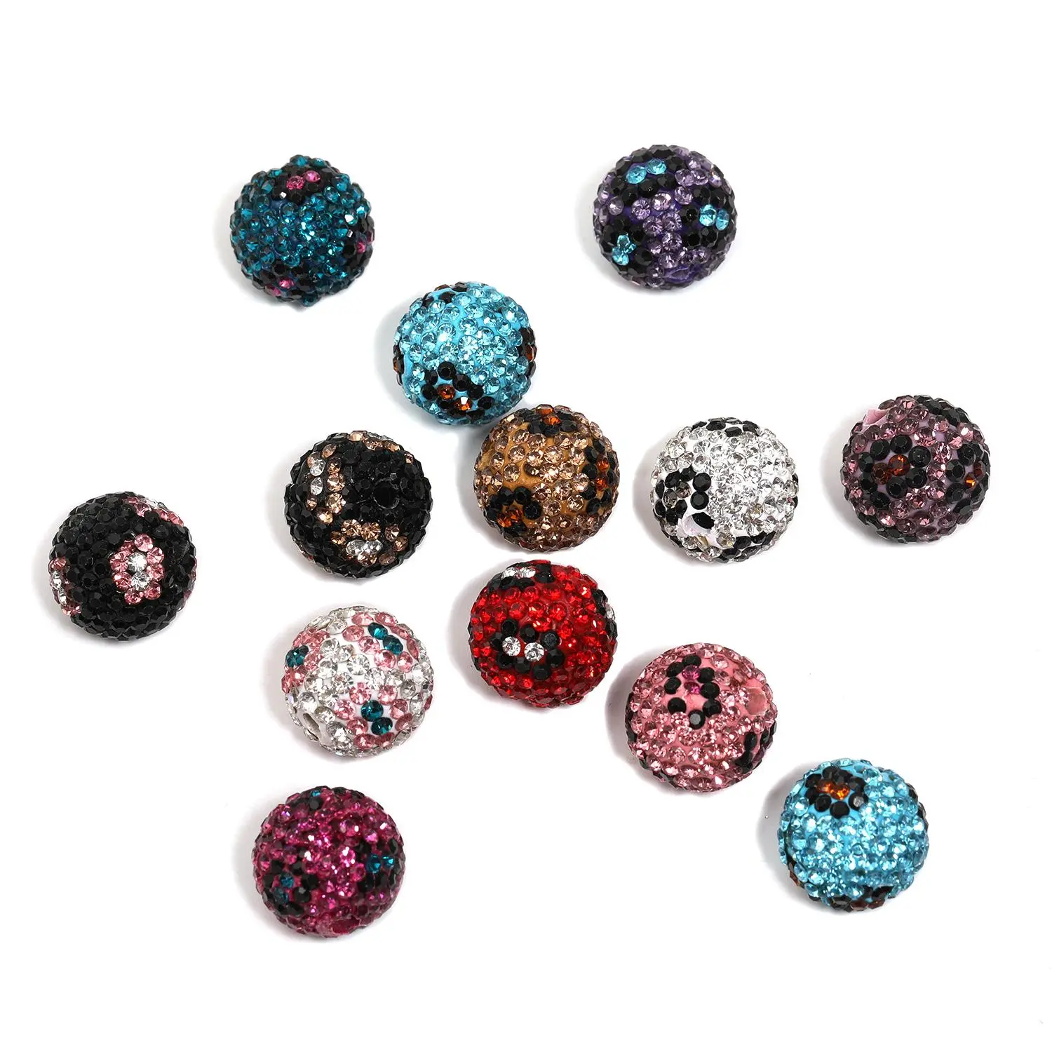 Leopard print beads ZY1997022 16mm 25pcs