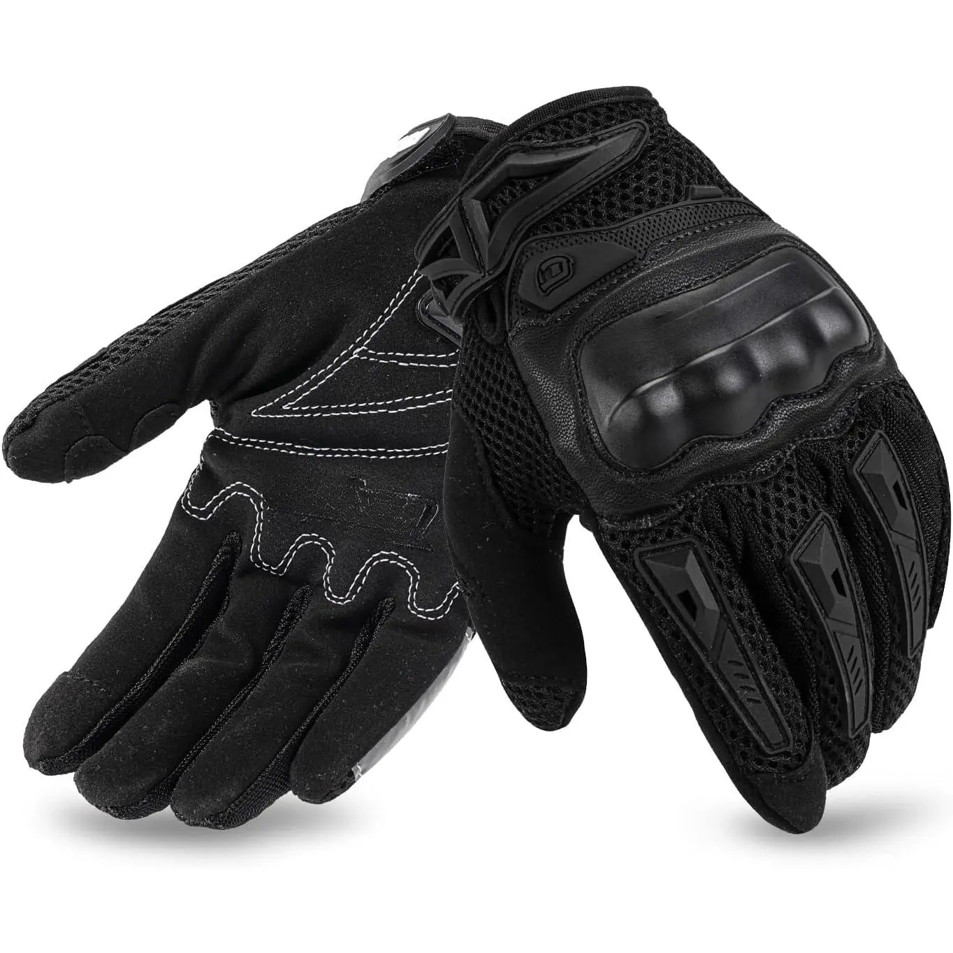 Racing Gloves for Powersports - Reinforced Knuckle & Touchscreen Tips for Motorcycle/BMX/‌