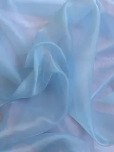 Baby Blue Crystal Organza