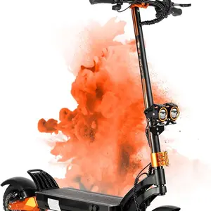 DT-011 Portable Electric Scooter for Adults, 1200W Brushless Rear Motor, 11" Off-Road Tires, 48V 21Ah Battery, 65KM/H Speed, Dual Disc Brakes, Large Spring Suspension, Foldable Aluminum Frame