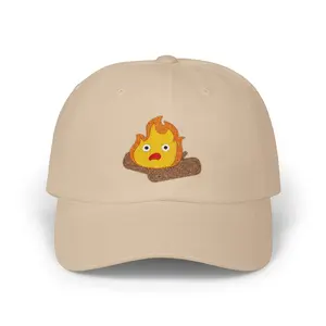 Embroidered Calcifer Hat, Studio Ghibli Howl's Moving Castle, Anime Lovers, Classic Dad Cap