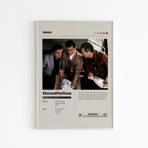 Goodfellas Movie Poster, Iconic Film Art Print, Unique Wall Decor , Perfect Gift for Movie Lovers