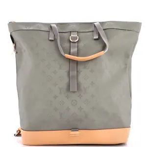 Pre-owned Louis Vuitton Canvas Plain Backpacks Zipped Tote Limited Edition Titanium Monogram Canvas by Rebag