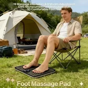 ems foot massager mat, foot massager pad for pain relief, electric foot massage mat, microcurrent foot massager, portable foot massager mat, feet and leg massager, circulation foot massager Shiatsu Heat with Sock