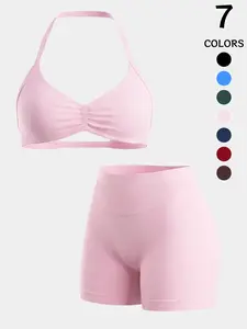 New Women's Workout Set, High Waist Tummy Control Shorts and Tank Top, Summer Yoga Outfit for Running Gym, Yoga Activewear, Activewear Fitness, Athletic Sets