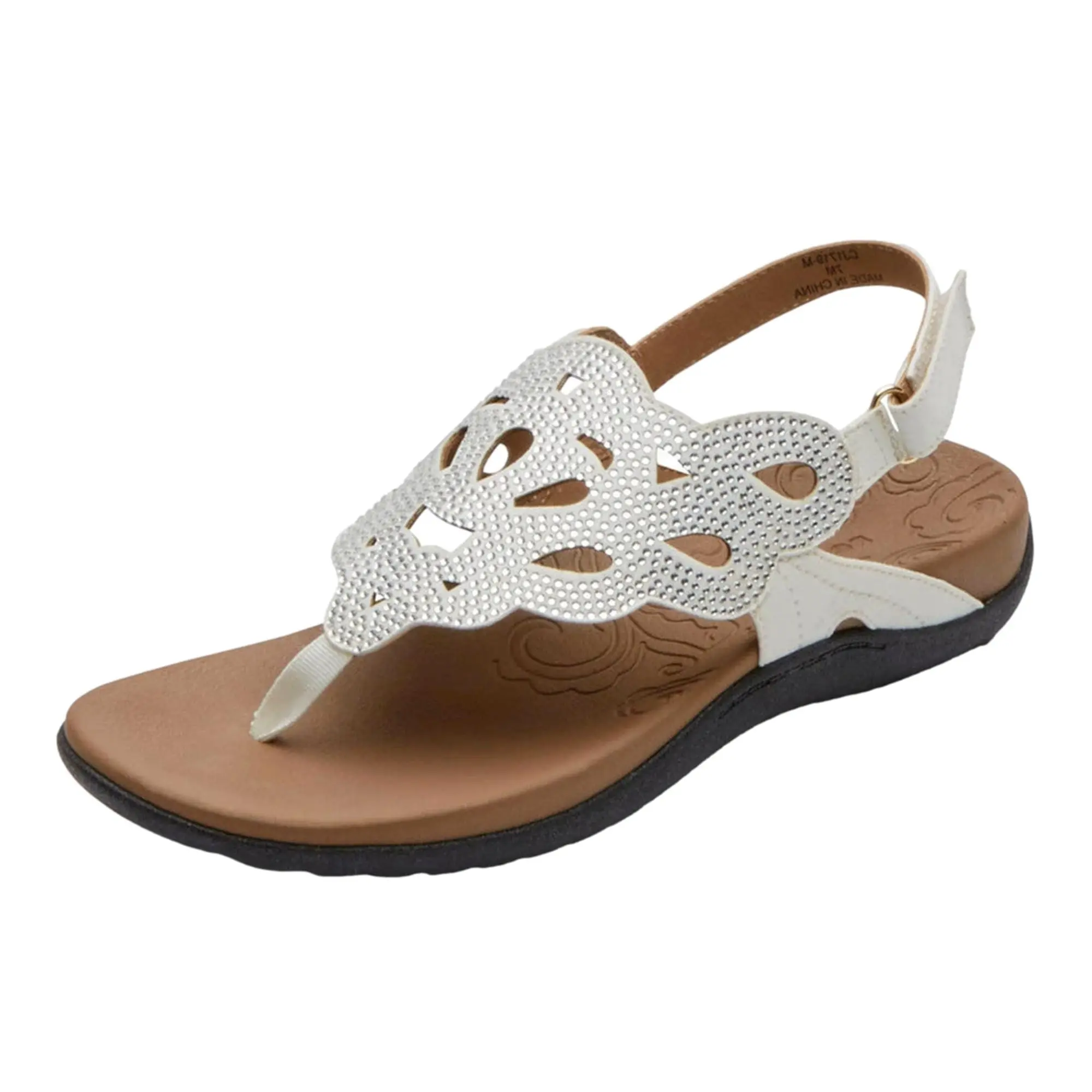 Rockport Ridge Sling White Bling  CJ1919 Women's