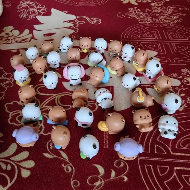 Bubu And Dudu 3d Daily Blind Box Doll Panda Cute Cartoon Panda Bear Doll Kawaii Toy Ornaments Room Decor Children Gifts For Kids