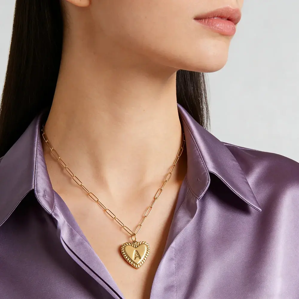 Initial Choker Necklace for Women, Elegant A-Z Letter Pendant in Classic Copper with Zircon, Durable Anti-Rust Stainless Steel Chain, Meaningful Gifts