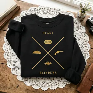 Peaky Blinders embroidered Sweatshirt, TV Show Movie Gift Fan, Men's and Women's Sizes