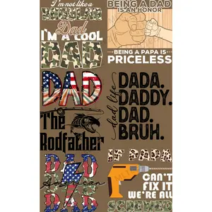 I'M NOT A REGULAR DAD PREMADE GANGSHEET  - 22X36  DTF TRANSFERS - DIRECT TO FILM