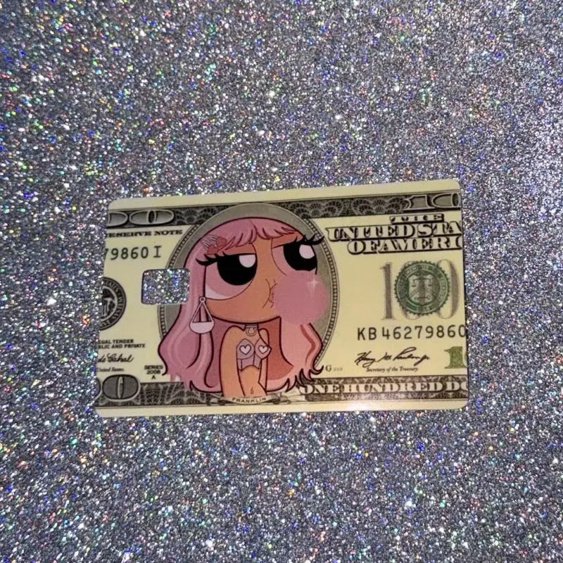 Pink Power Puff 100 Dollar Bill’ - CC Skin - CC Sticker - Waterproof - Glossy Finish