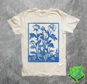 Comfort Colors Vintage Wildflowers Graphic TShirt, 90s Retro Flowers Tee, Pressed Flowers, Gift For Her, Flower Girl, Screenprint Art Tshirt