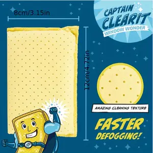 New Super Absorbent Sponges- Streak-Free Cleaning