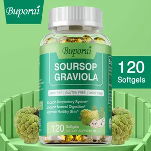 Buporai 120 Dietary Capsules - Soursop Supplement - Supports digestive function, immune function, and skin health.