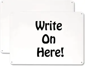 2 Pack Blank Aluminium Signs 12x16Inches Sign Blanks Metal for Happy Birthday,Garage Sale Signs, Rent, Guidepost Decorations