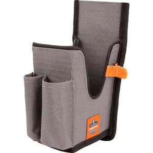Ergodyne B3135342 Squids 5540 Handheld Barcode Scanner Holster with Belt Loop Large, Gray