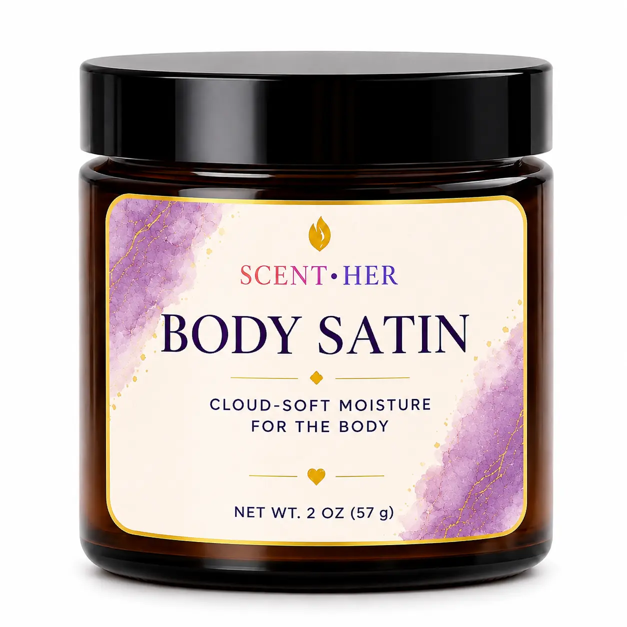Scent Her Moisturizing Body Satin | Luxury Body Cream for Dry Skin | 2 oz