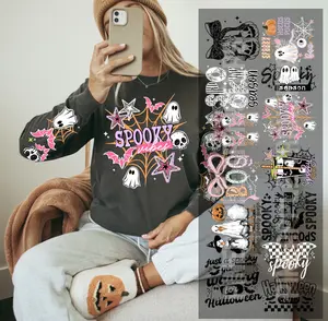 Halloween premade gangsheet 22x60" DTF Transfer - Heat Press Required - 13 different designs