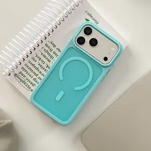 Anti-Sweat Anti-Scratch iPhone Case, Magnetic Skin-Like Shell for iPhone 15/14/13 Pro, Compatible with iPhone 16 Pro Max, Unisex Design