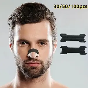 Adjustable Nasal Dilators, Breathable Nose Strip, 30/50/100pcs Washable & Comfortable Reusable Sleep Aid Tool for Easier Breathing, Body Care Kit for Men & Women