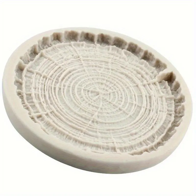 Forest Stump Shaped Silicone Mold, 1 Count Baking Fondant Cake Decorating Mold, Decorative Clay Plaster Mold for Home Kitchen, Handmade Crafts