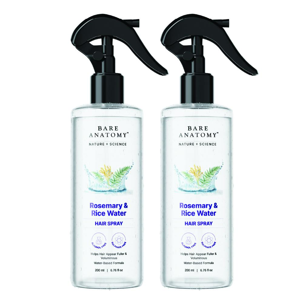Rosemary & Rice Water Hair Spray- 200ml Pack of 2 Rosemary & Rice Water Hair Spray- 200ml Pack of 2