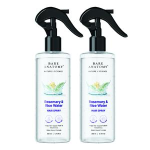 Rosemary & Rice Water Hair Spray- 200ml Pack of 2
