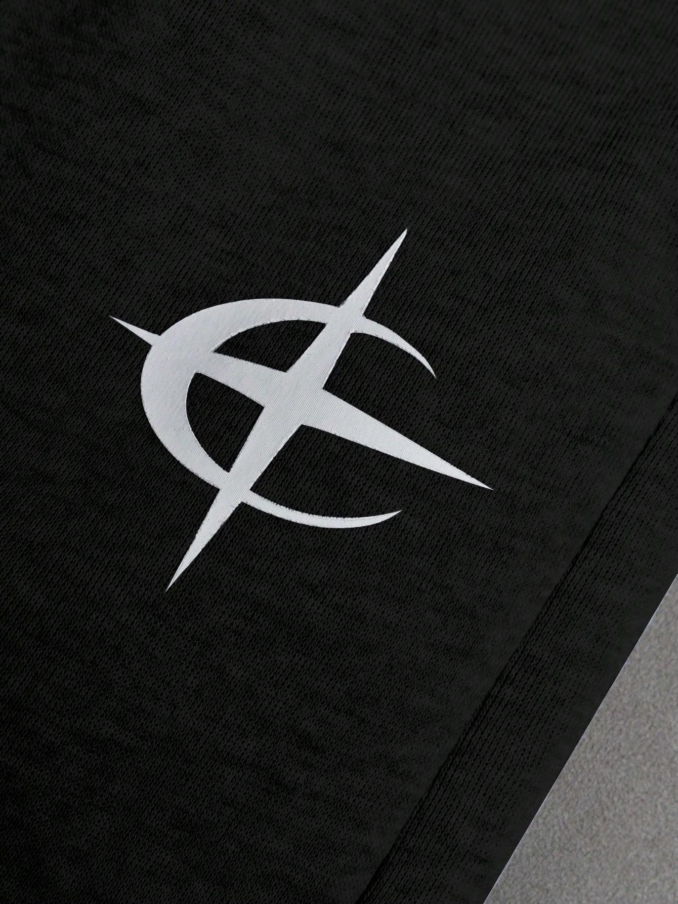 Gray sweatpants with embroidered logo, Y2K American street casual joggers, loose casual knitted sports pants featuring a drawstring and faux two-piece design with contrasting double waistband, perfect for everyday wear and trendy gatherings.