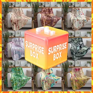 Fluffy Surprise Blankets, Mystery Boho Tie-Dye Abstract Swirl Blanket-2026 New Flannel Blanket for Mother Romantic Anniversary Birthday Gifts for Presents for Warm Gifts for Christmas Valentine's Mother's Day.#GLOBAL PICKS