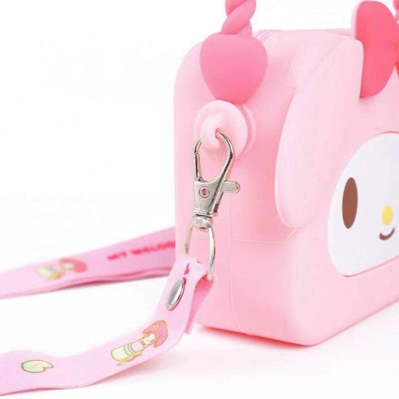 Sanrio Brand HelloKitty Kuromi Melody Cinnamon Dog Mini Crossbody Coin Purse Tote Bag - Cute and collectible!