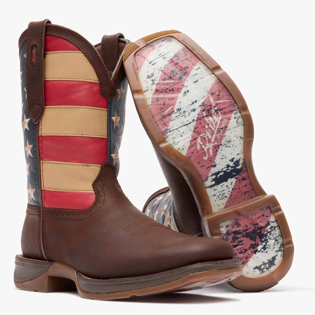 Durango Men's Rebel American Flag Work Boots - DB5554 Durango Men's Rebel American Flag Work Boots - DB5554