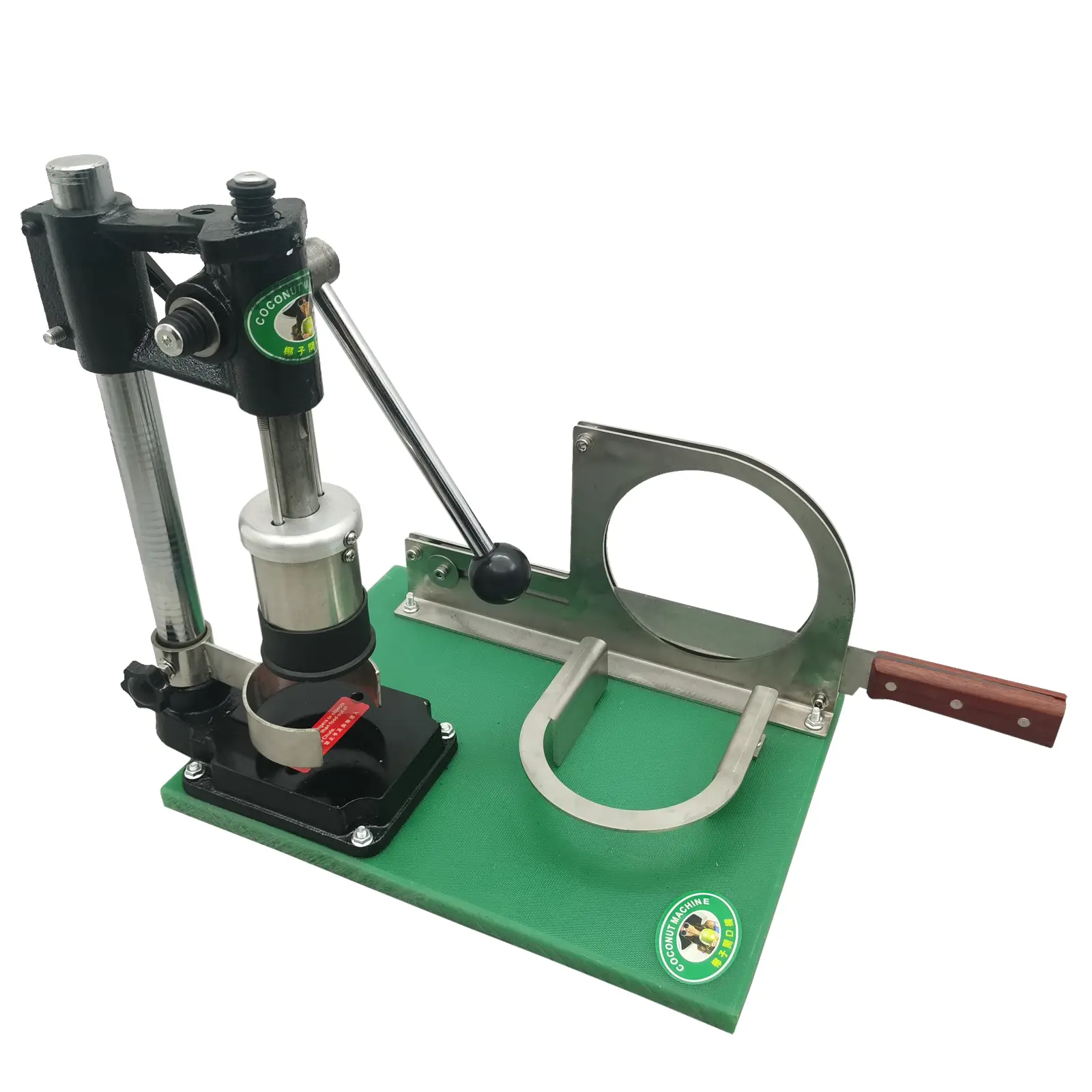 YOKOMA Commercial Coconut Opener Peeling Machine Manual Coconut Peeler Hole Puncher