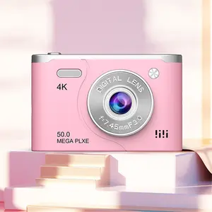 CCD Sensor Compact Vintage Digital Camera - Mini Portable HD Quality Video Recording Entry-Level Point & Shoot Camera for Students