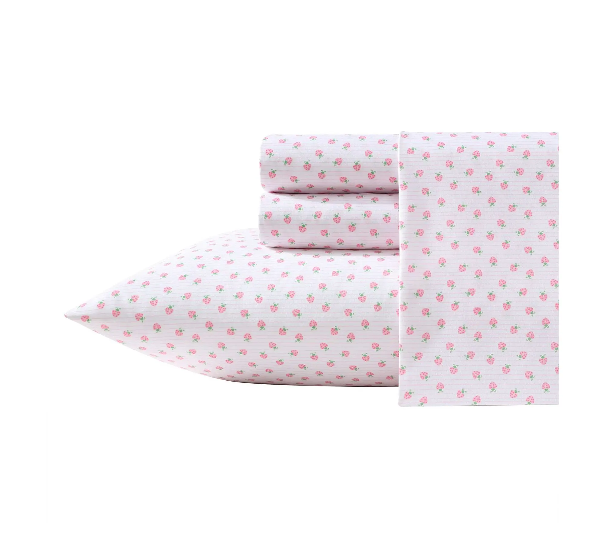 Laura Ashley Sweet Lady Bugs Pink-Green Twin XlSheet Set Laura Ashley Sweet Lady Bugs Pink-Green Twin XlSheet Set