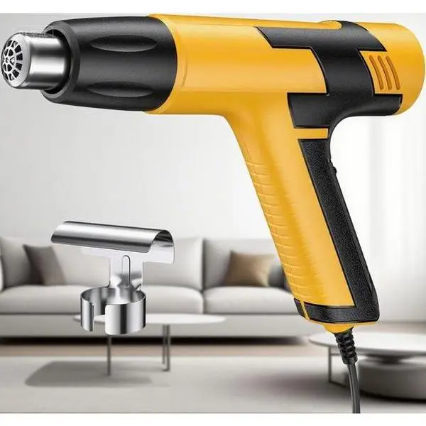 600W Dual Temperature Hot Air Gun, 4.9Ft Cord, Overheat Protection, Adjustable Nozzle, Lightweight Ergonomic Design, 572℉+ Temp, for Soldering, DIY Projects, Crafts